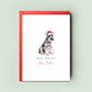 Miniature Schnauzer Personalised Dog Christmas Card, For the Dog, From the Dog, Pet Christmas Card, Dog Card, Dog Dad Card, Dog Mum Card