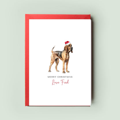 Bloodhound Christmas Card Collection - From the Dog to Dog Mum & Dad - Unique Pet Card, Ideal for Dog Lovers - Share The Festive Love!