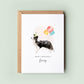 Border Collie Dog Birthday Card from the Pet Dog for Dog Dad or Dog Mum