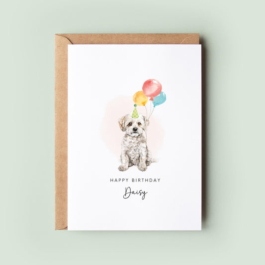 Peekapoo Dog Birthday Card from the Dog, Birthday Card for Dog Dad, Birthday Card for Dog Mum, Pet Card, From the Dog