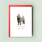 Bouvier des Flandres Christmas Card - Ideal From the Dog Greeting - Christmas Card for Dog Mum & Dog Dad - Pet Card for the Festive Season