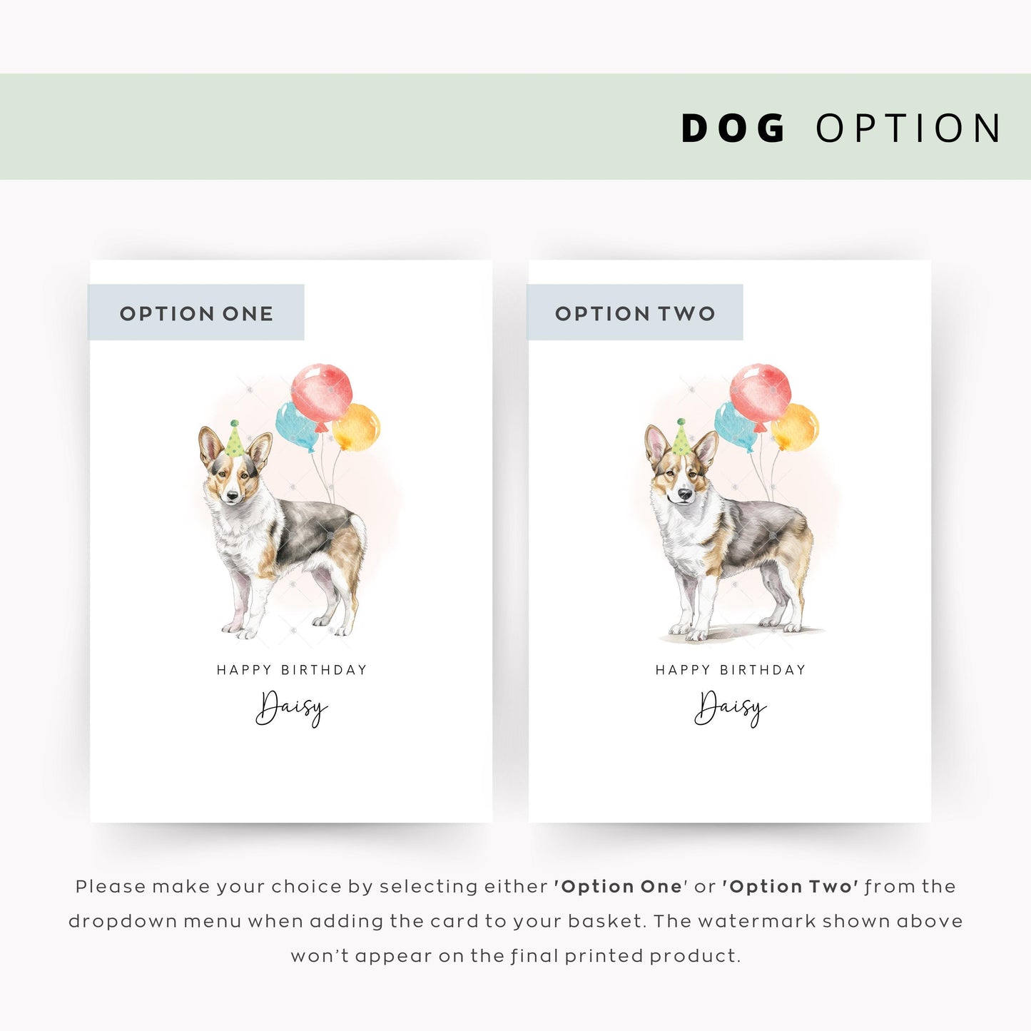 Cardigan Welsh Corgi Birthday Card from the Dog, Birthday Card for Dog Dad, Birthday Card for Dog Mum, Pet Card, From the Dog