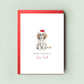 Cavachon Christmas Card from the Dog - For Dog Dad & Mum, Pet Card, Special From the Dog Greeting, Dog Lover Card, Festive Season