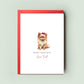 Pomeranian Dog Christmas Card from the Dog, Christmas Card for Dog Dad, Christmas Card for Dog Mum, Pet Card, From the Dog, To the Dog