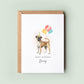 Puggle Birthday Card from the Dog, Birthday Card for Dog Dad, Birthday Card for Dog Mum, Pet Card, From the Dog, To the Dog