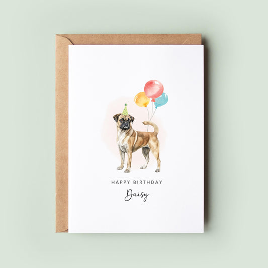 Puggle Birthday Card from the Dog, Birthday Card for Dog Dad, Birthday Card for Dog Mum, Pet Card, From the Dog, To the Dog