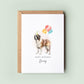 Saint Bernard Birthday Card from the Dog, Birthday Card for Dog Dad, Birthday Card for Dog Mum, Pet Card, From the Dog, To the Dog Card