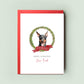 Doberman Personalised Christmas Card