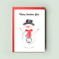 Scratch & Reveal Snowman Christmas Card, Personalised Scratch Card Gift, Surprise Xmas Card, Christmas Scratch Card, Christmas Gift Card