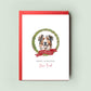 English Shepherd Personalised Dog Christmas Card, For the Dog, From the Dog, Pet Christmas Card, Dog Card, Dog Dad, Dog Mum, Merry Woofmas