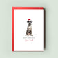 Great Dane Christmas Card, Heartwarming Greetings from the Dog, Dog Dad & Mum, Special Pet Card, Celebrate the Season with Your Gentle Giant