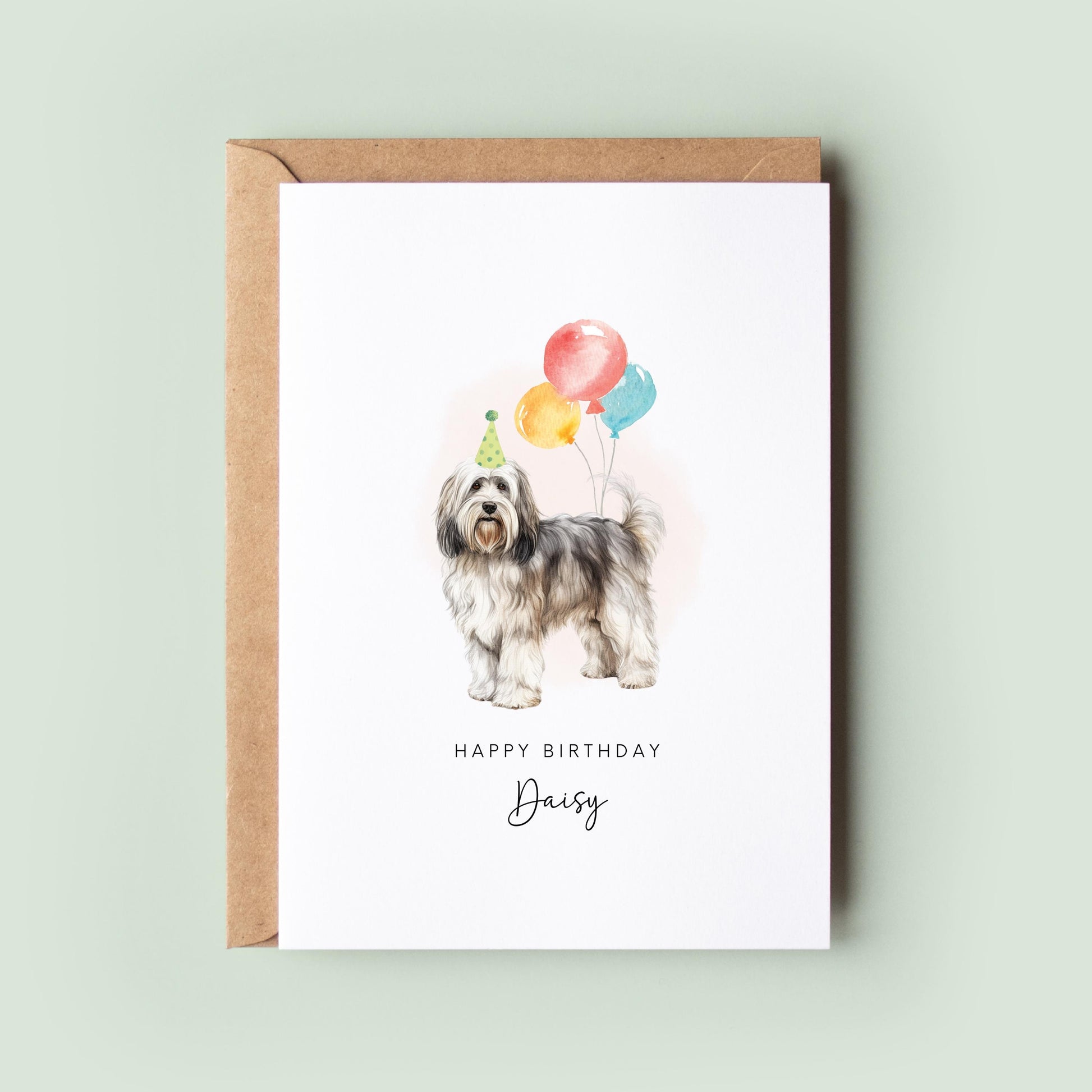 Havanese Dog Birthday Card from the Dog for Dog Lovers