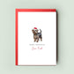 Yorkipoo Dog Christmas Card from the Dog, Christmas Card for Dog Dad, Christmas Card for Dog Mum, Pet Card, From the Dog, To the Dog