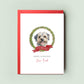 Yorkipoo Dog Christmas Card from the Dog, Christmas Card for Dog Dad, Christmas Card for Dog Mum, Pet Card, From the Dog, To the Dog