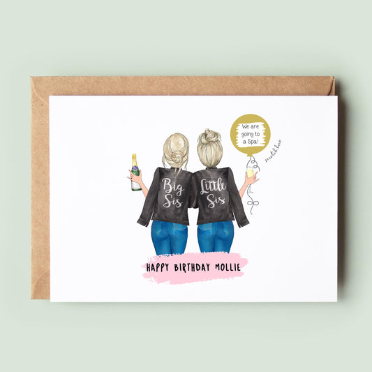 Personalised Sister Birthday Scratch Card Gift Card