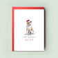 Jack Russell Christmas Card, A Festive Note from the Dog to Dog Dad Mum, Special Pet Card, Ideal Card for Jack Russell Lovers, From the Dog