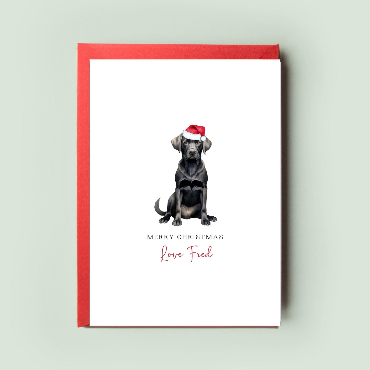 Labrador/Retriever Christmas Card From the Dog