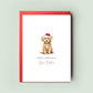 Maltipoo Dog Personalised Dog Christmas Card, For the Dog, From the Dog, Pet Christmas Card, Dog Card, Dog Dad, Dog Mum, Merry Woofmas