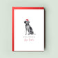 Pointer Dog Christmas Card from the Dog, Christmas Card for Dog Dad, Christmas Card for Dog Mum, Pet Card, Christmas Card to the Dog