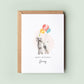 Poodle Pet Birthday Greeting Card From/For The Dog