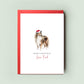 Rough Collie Christmas Card from the Dog, Christmas Card for Dog Dad, Christmas Card for Dog Mum, Pet Card, From the Dog, To the Dog Card