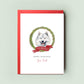 Samoyed Dog Christmas Card For the Dog