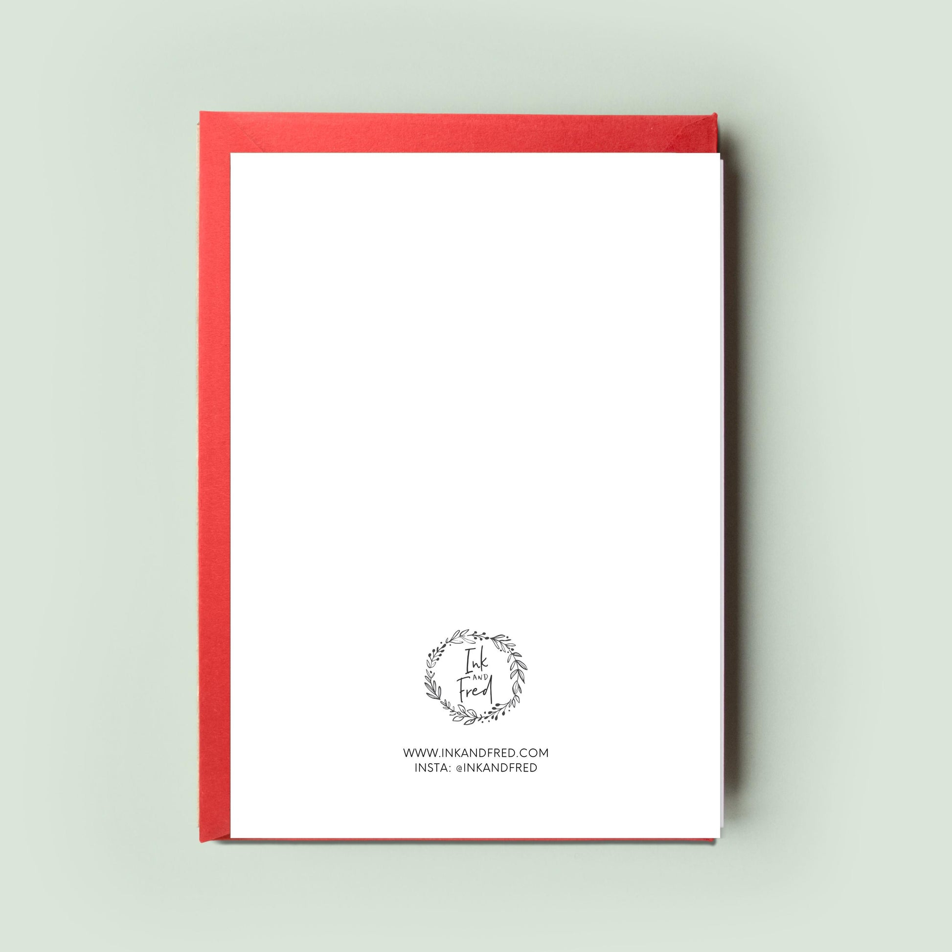 Scandi Christmas Card – Elegant Family Christmas Card, Perfect Christmas Card for Her, for Him – Unique Nordic-Inspired Festive Cards