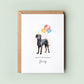 Scottish Deerhound Dog Birthday Card from the Dog, Birthday Card for Dog Dad, Birthday Card for Dog Mum, Pet Card, From the Dog