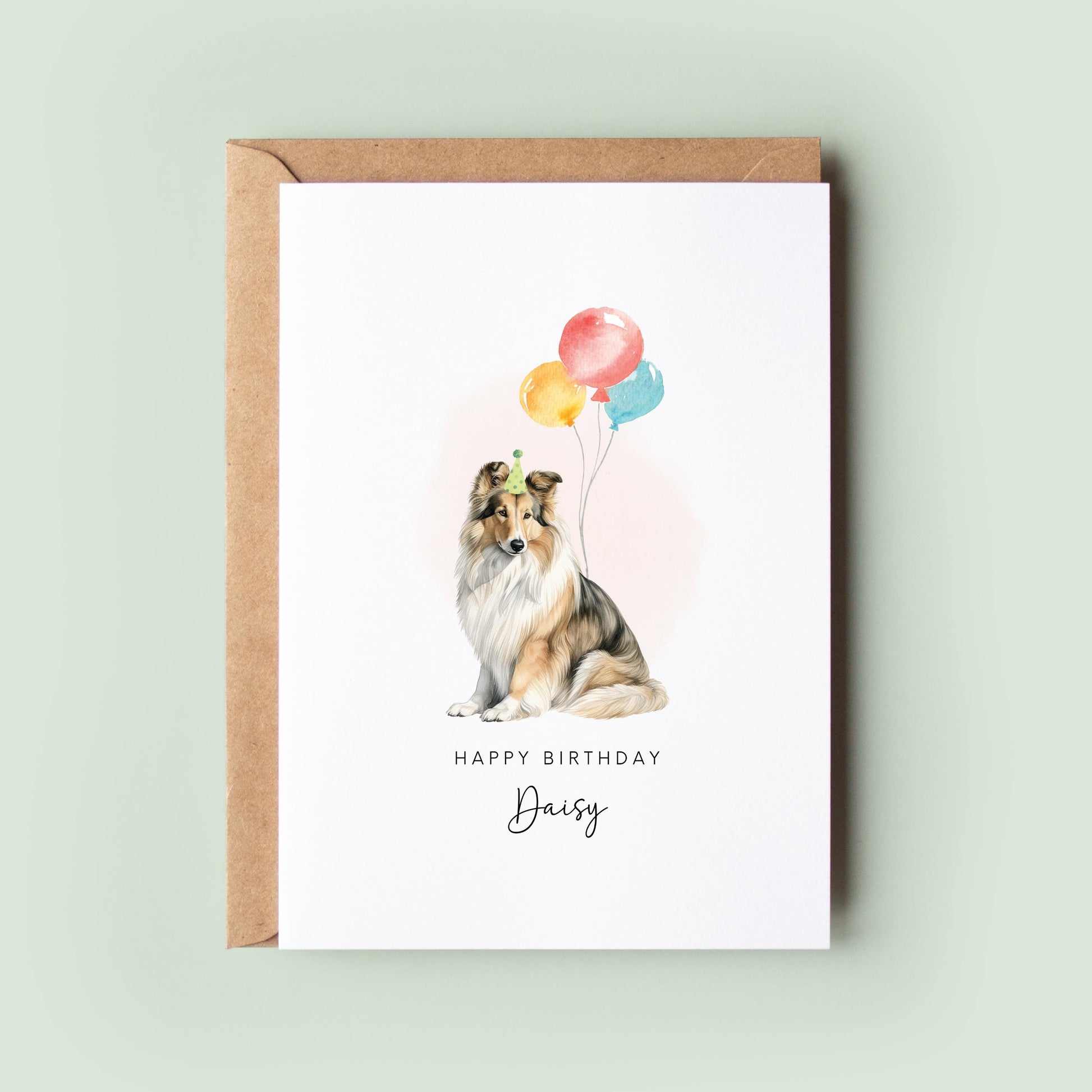 Shetland Sheepdog Pet Birthday Greeting Card From/For The Dog