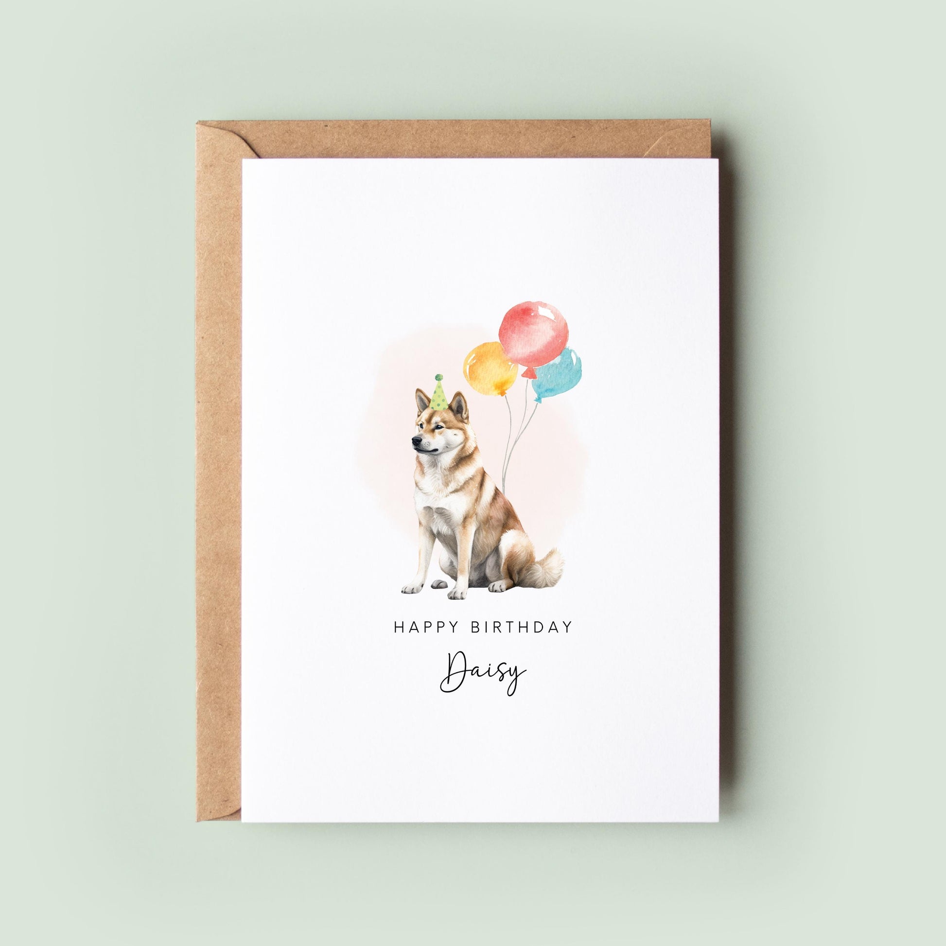 Shiba Inu Birthday Card from the Dog, Birthday Card for Dog Dad, Birthday Card for Dog Mum, Pet Card, From the Dog, To the Dog Card