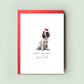 Springer Spaniel Christmas Card for Dog Dad