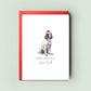 Springer Spaniel Christmas Card for Dog Dad