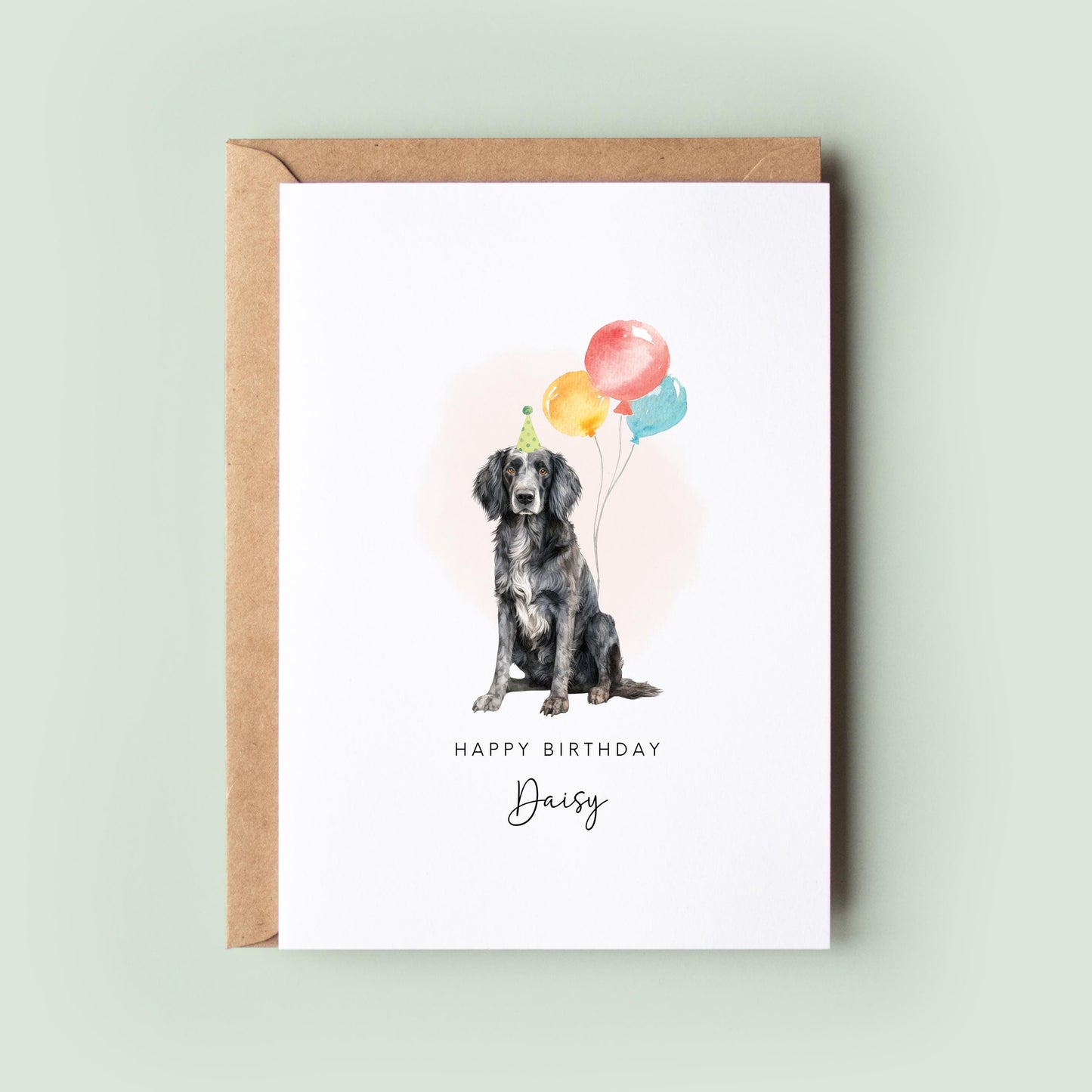 Stabyhoun Pet Birthday Greeting Card From/For The Dog