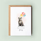 Staffordshire Bull Terrier, Birthday Card from the Dog, Birthday Card for Dog Dad, Birthday Card for Dog Mum, Pet Card, From the Dog