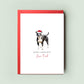 Staffordshire Bull Terrier Pet Christmas Card