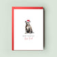 Staffordshire Bull Terrier Pet Christmas Card