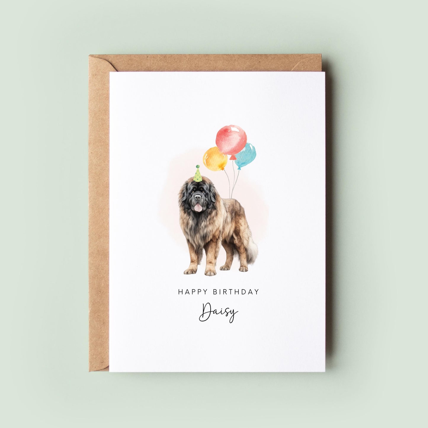 Tibetan Mastiff Birthday Card from the Dog, Birthday Card for Dog Dad, Birthday Card for Dog Mum, Pet Card, From the Dog, To the Dog Card