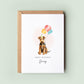 Welsh Terrier Pet Dog Birthday Greeting Card From/For The Dog