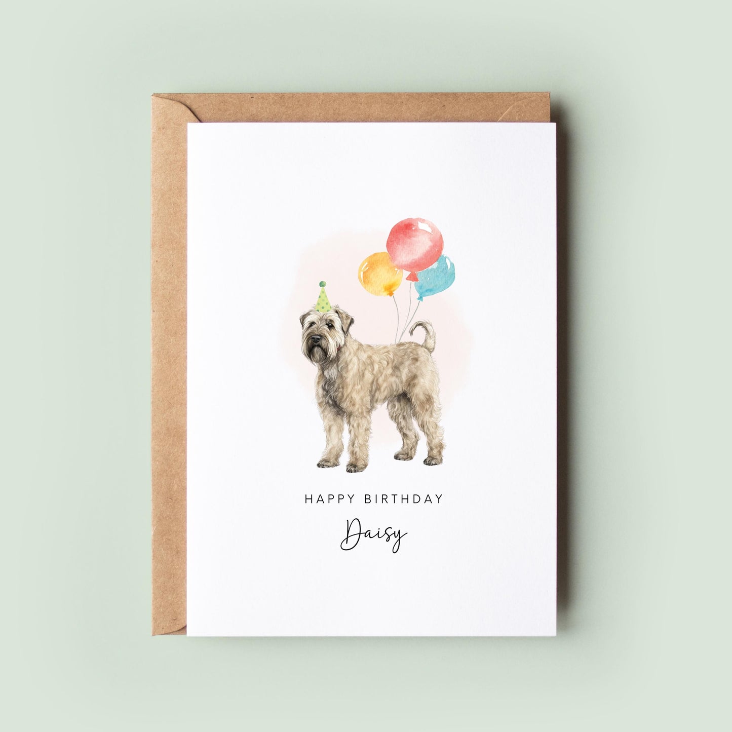 Wheaten Terrier, Birthday Card from the Dog, Birthday Card for Dog Dad, Birthday Card for Dog Mum, Pet Card, From the Dog