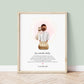 Personalised Godmother Keepsake Print | Christening Print Gift | From Your Goddaughter | Godparents Gift