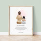 Personalised Godmother Keepsake Gift | Christening and Baptism Print Gift | From Your Goddaughter | Godparents Gift