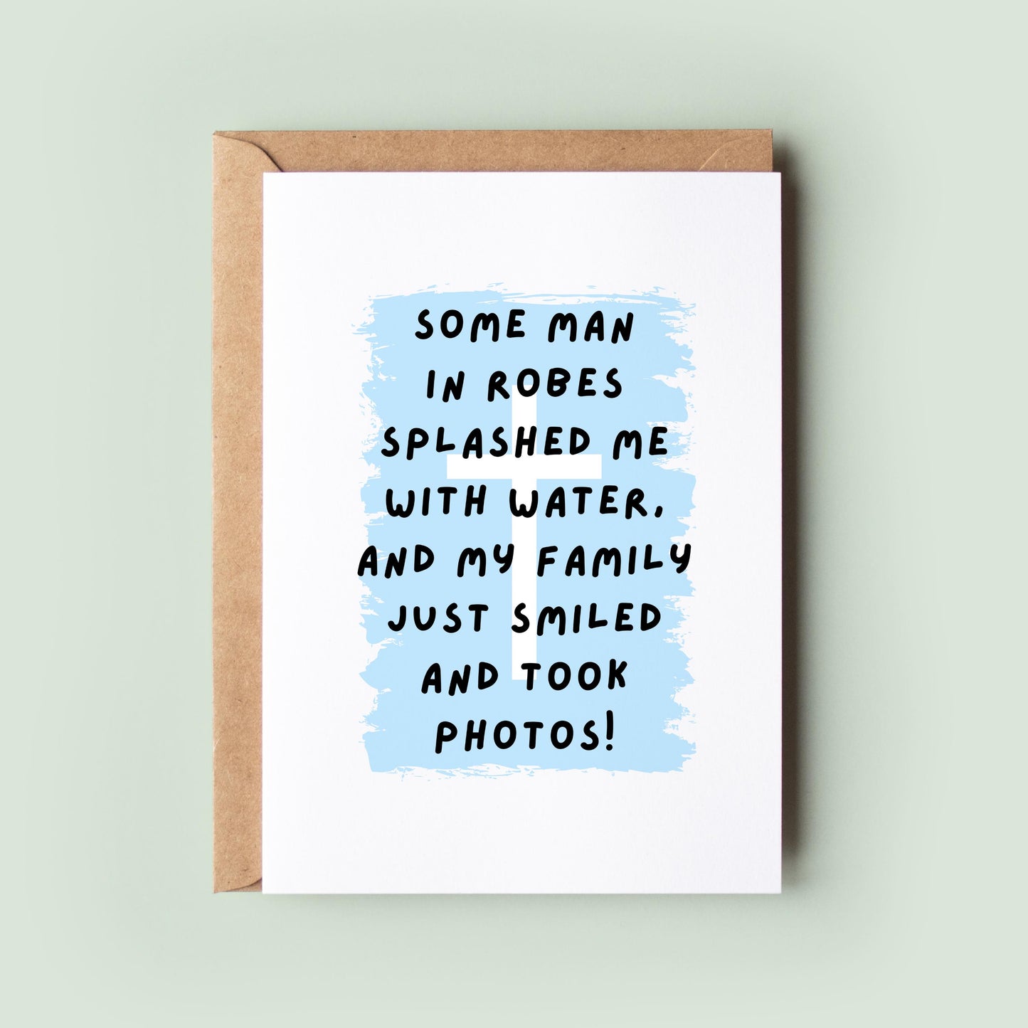 Humorous Baptism Day Card for Granddaughter