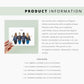 Product information graphic featuring text on the right details the print’s paper quality (270gsm white card stock), size options (A1 to A5), and environmental commitment.