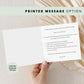 Personalised christening day poem card from baby to godparents, printed on eco-friendly card with kraft envelope.