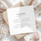 Personalised christening day poem card from baby to godfather, printed on recycled card with kraft envelope.