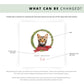 Personalised Ocicat cat Christmas card with festive wreath design. Ideal holiday card for Cat Mum, Cat Dad, or a cat sitter.