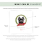 Personalised Affenpinscher dog Christmas card with festive wreath, red ribbon, and custom name—perfect for Dog Mum, Dog Dad, or pet lovers.