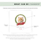 Personalised Selkirk Rex cat Christmas card with festive wreath design. Ideal holiday card for Cat Mum, Cat Dad, or a cat sitter.