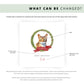 Personalised Abyssinian cat Christmas card featuring a watercolour cat illustration inside a festive wreath with a red ribbon, text reads “Merry Christmas Fred”.