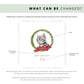 Personalised American Shorthair cat Christmas card with festive wreath and ribbon. Custom pet card for cat mums, cat dads, or sitters.